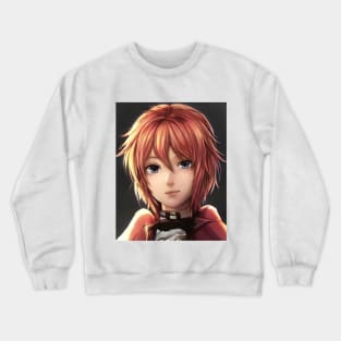 Red Hair Anime Girl Crewneck Sweatshirt